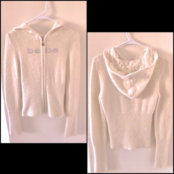 Bebe Fuzzy Angora Sweater (S-M) 